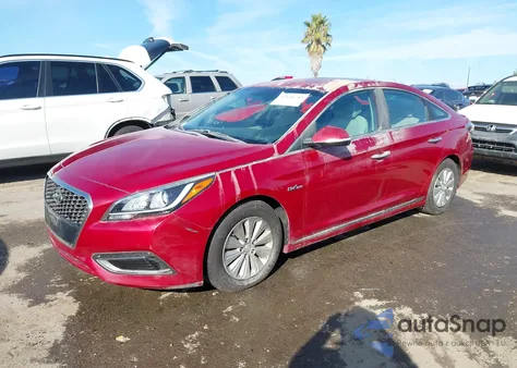 2016 Hyundai Sonata Hybrid Se from USA, damaged, VIN KMHE24L17GA011198